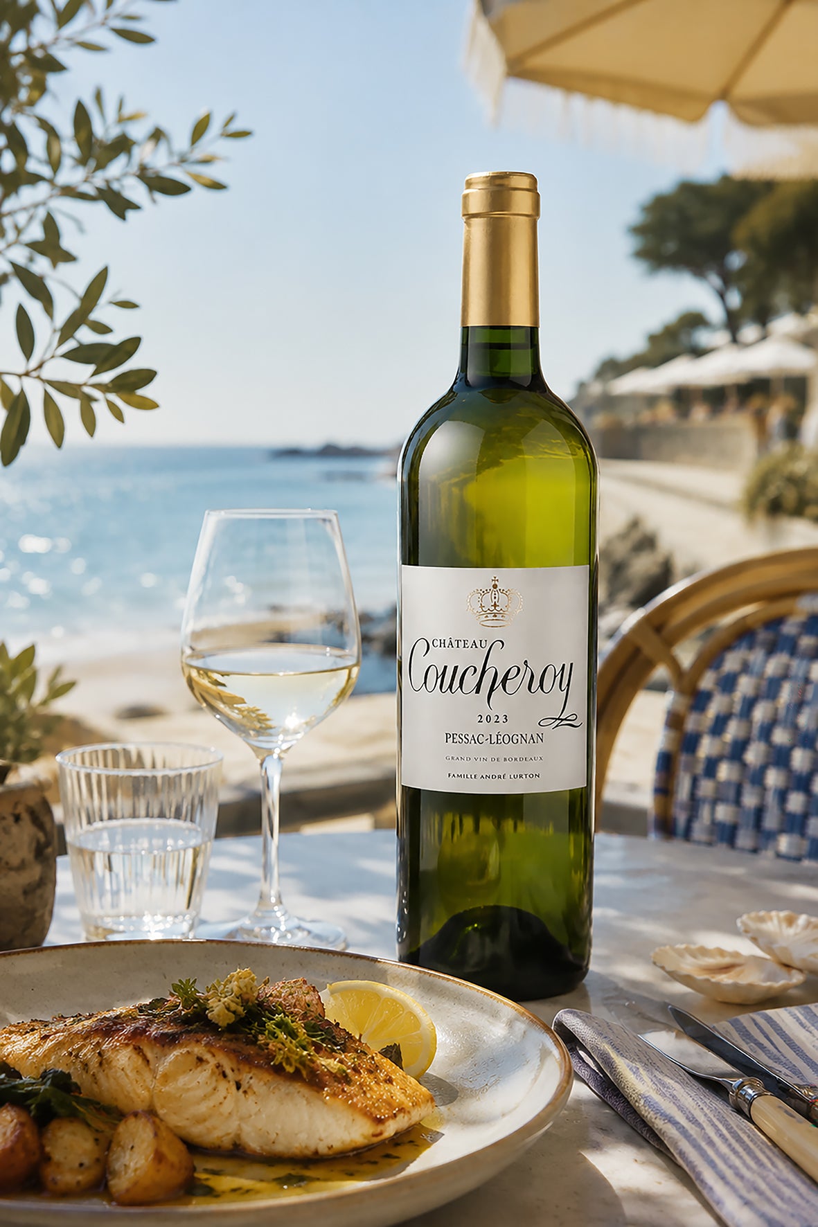 CHÂTEAU COUCHEROY Blanc - Pessac-Léognan - 2023 - 3 bouteilles x 15,40 €