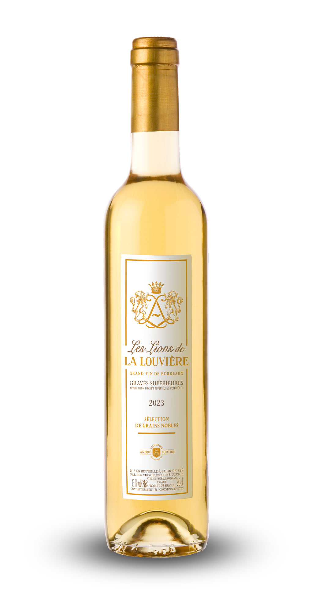 LES LIONS DE LA LOUVIÈRE blanc liquoreux -Graves Supérieures - 2023 - 1 bouteille (50 cl) x 18,00 €