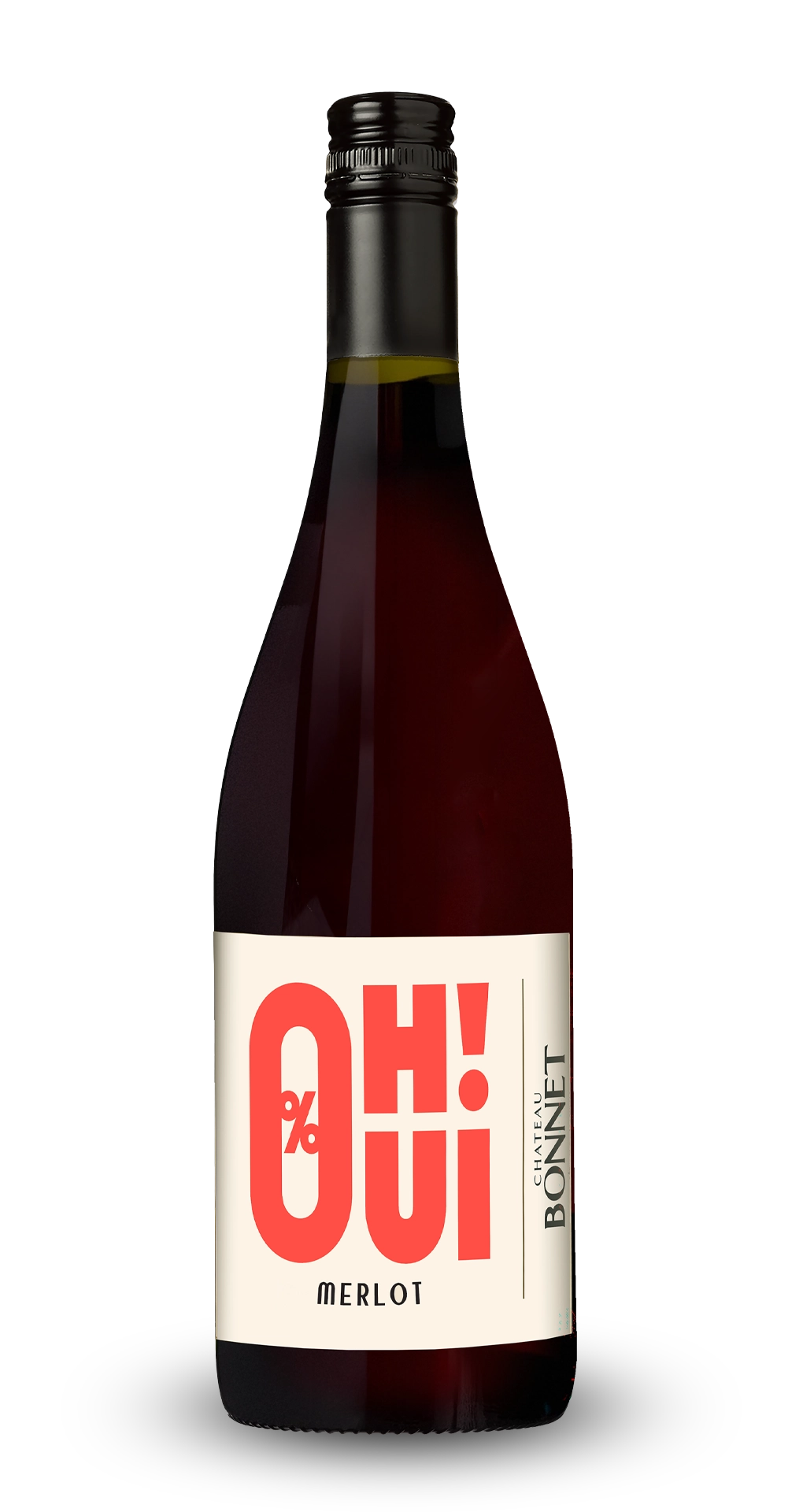 OH OUI ! Boisson vigneronne artisanale 100% raisin Merlot - Sans Alcool - 1 bouteille