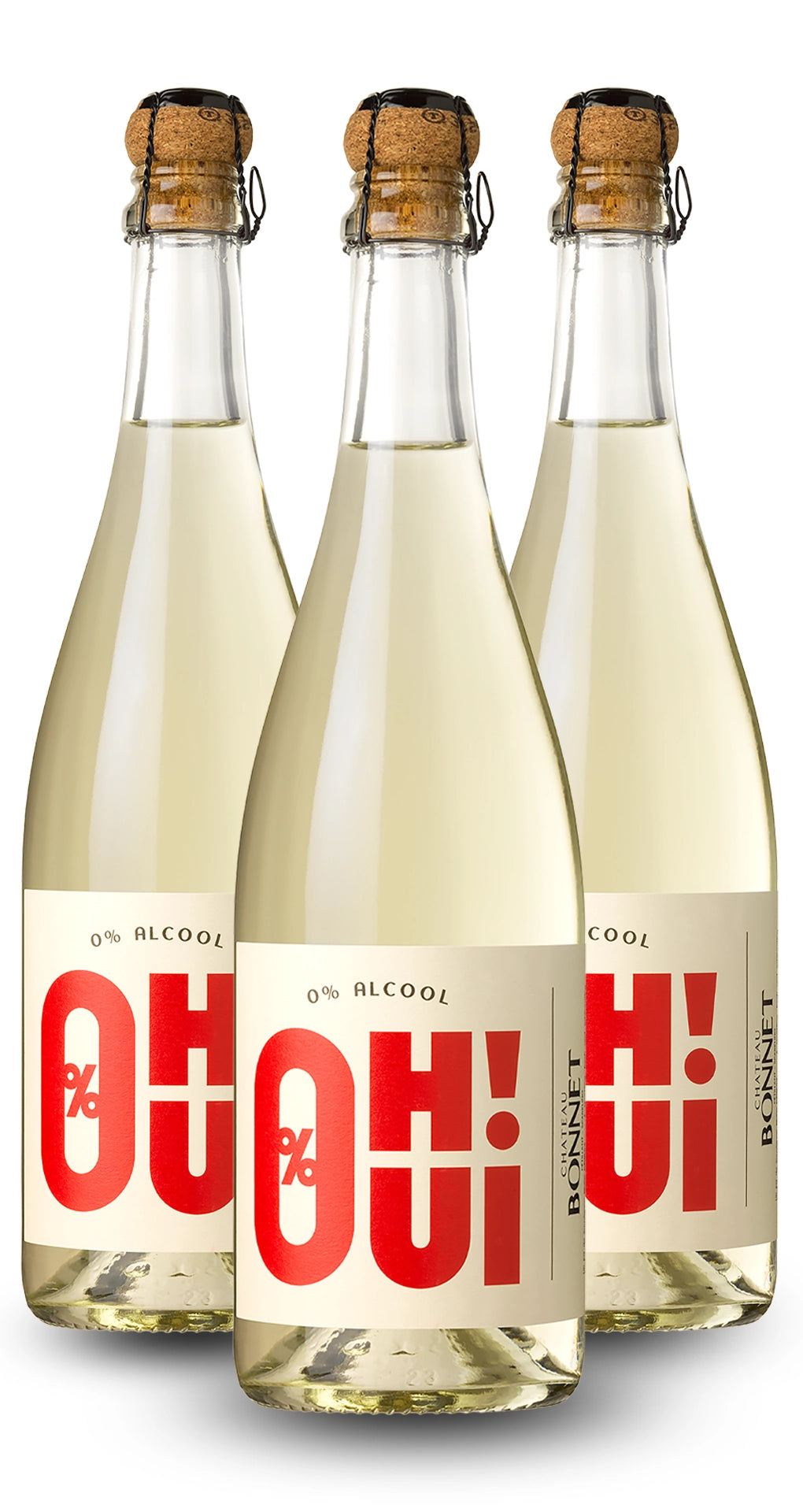 Offre OH OUI ! Boisson vigneronne Pétillante 100% Sauvignon Blanc - Sans Alcool - 3 bouteilles