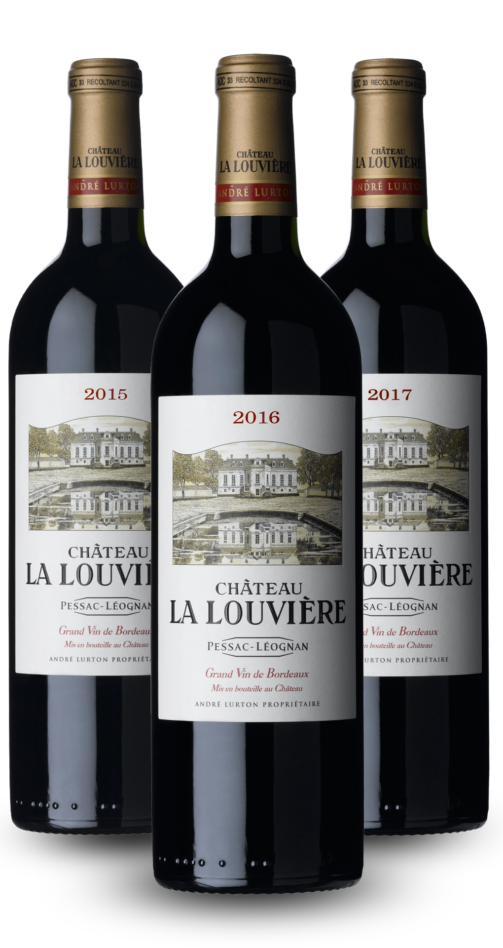 CHÂTEAU LA LOUVIÈRE - Pessac-Léognan - Rouge - Millésimes 2015, 2016 et 2017 -