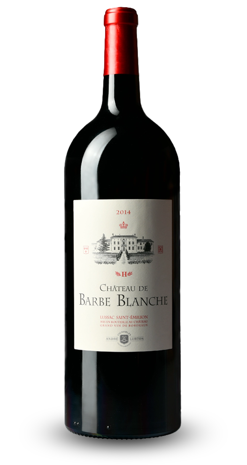 CHÂTEAU DE BARBE BLANCHE Rouge - Lussac Saint-Émilion - 2014 - 1 magnum (150 cl)