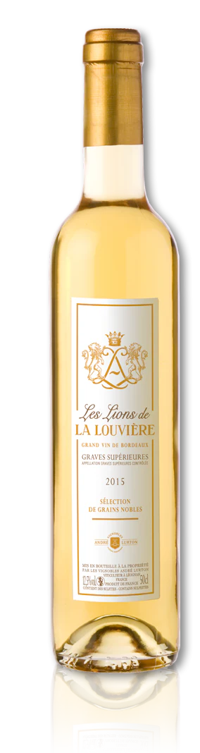 LES LIONS DE LA LOUVIÈRE blanc liquoreux -Graves Supérieures - 2015 - 1 bouteille (50 cl) x 18,00 €