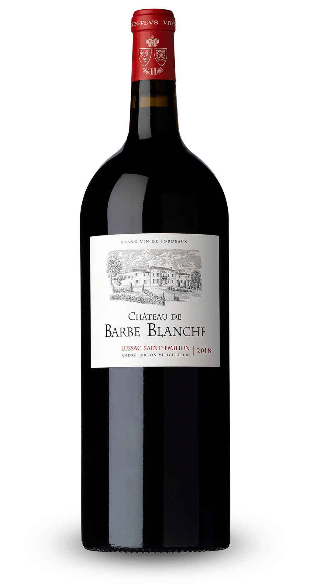 CHÂTEAU DE BARBE BLANCHE Rouge - Lussac saint-Émilion - 2018 - 1 magnum (150 cl)
