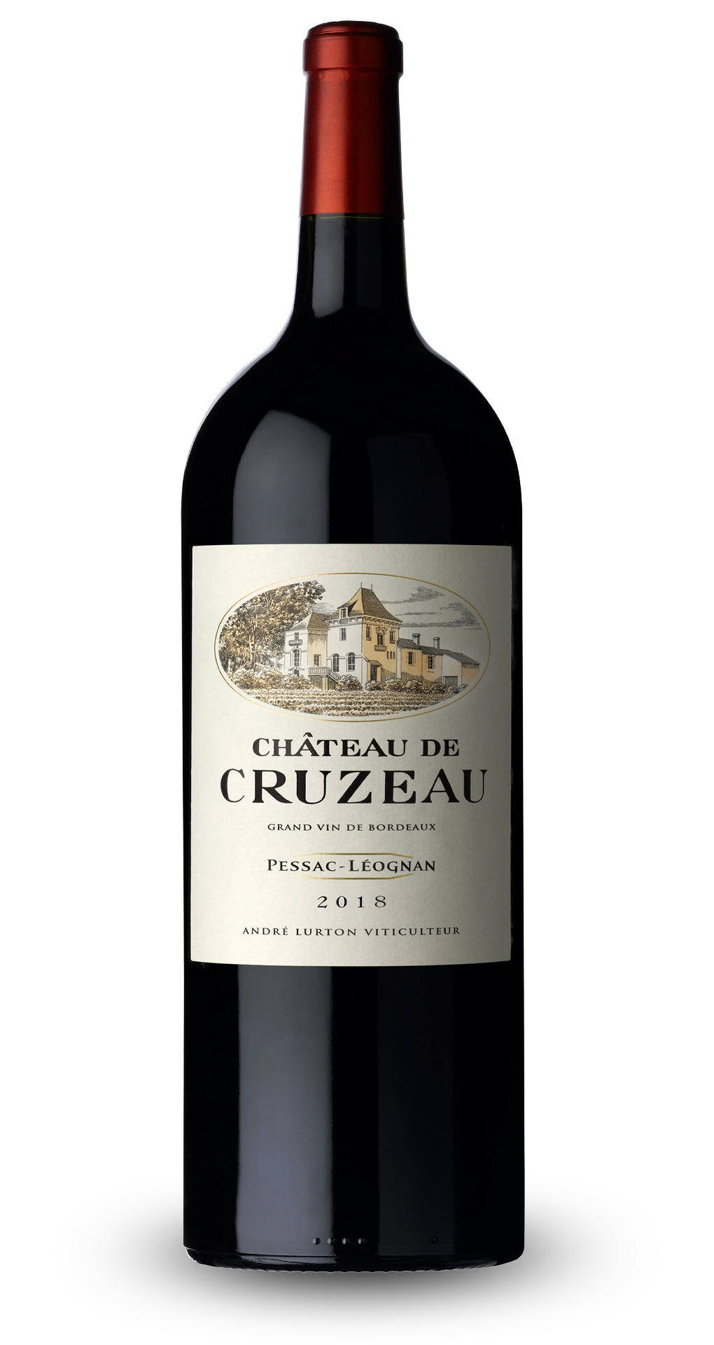 CHÂTEAU DE CRUZEAU Rouge - Pessac-Léognan - 2018 - 1 Magnum (150 cl)