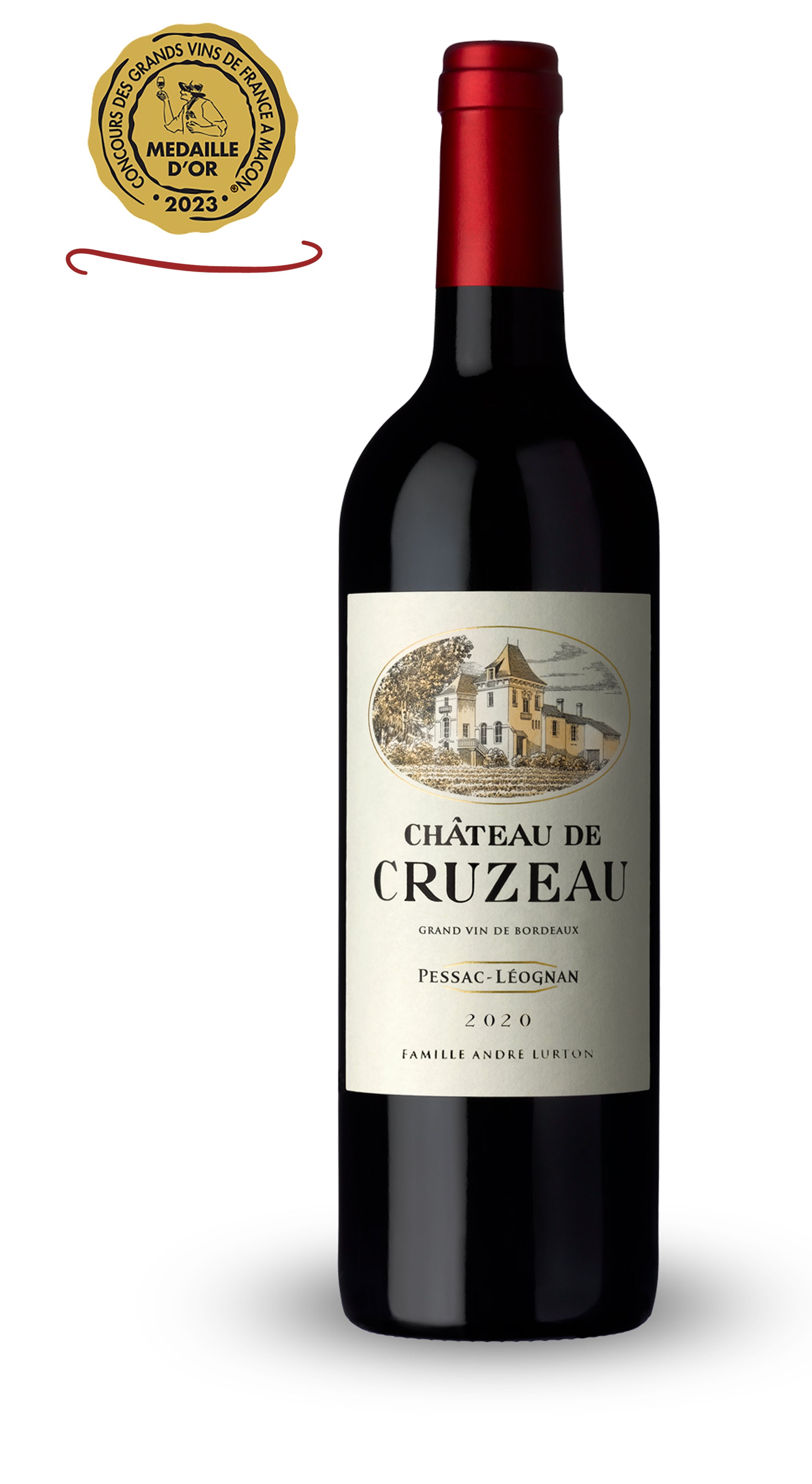 CHÂTEAU DE CRUZEAU Rouge - Pessac-Léognan - 2020 - 3 bouteilles x 15,90 €