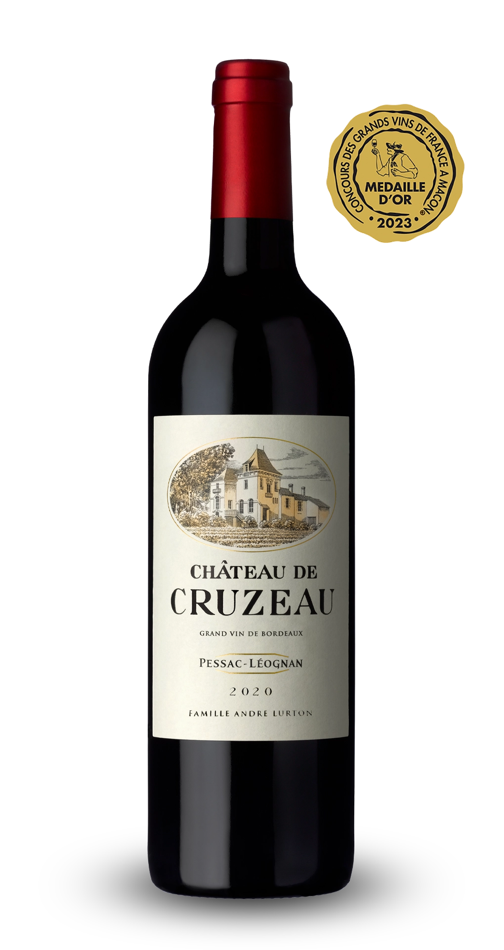 CHÂTEAU DE CRUZEAU Rouge - Pessac-Léognan - 2020 - 3 bouteilles x 15,90 €