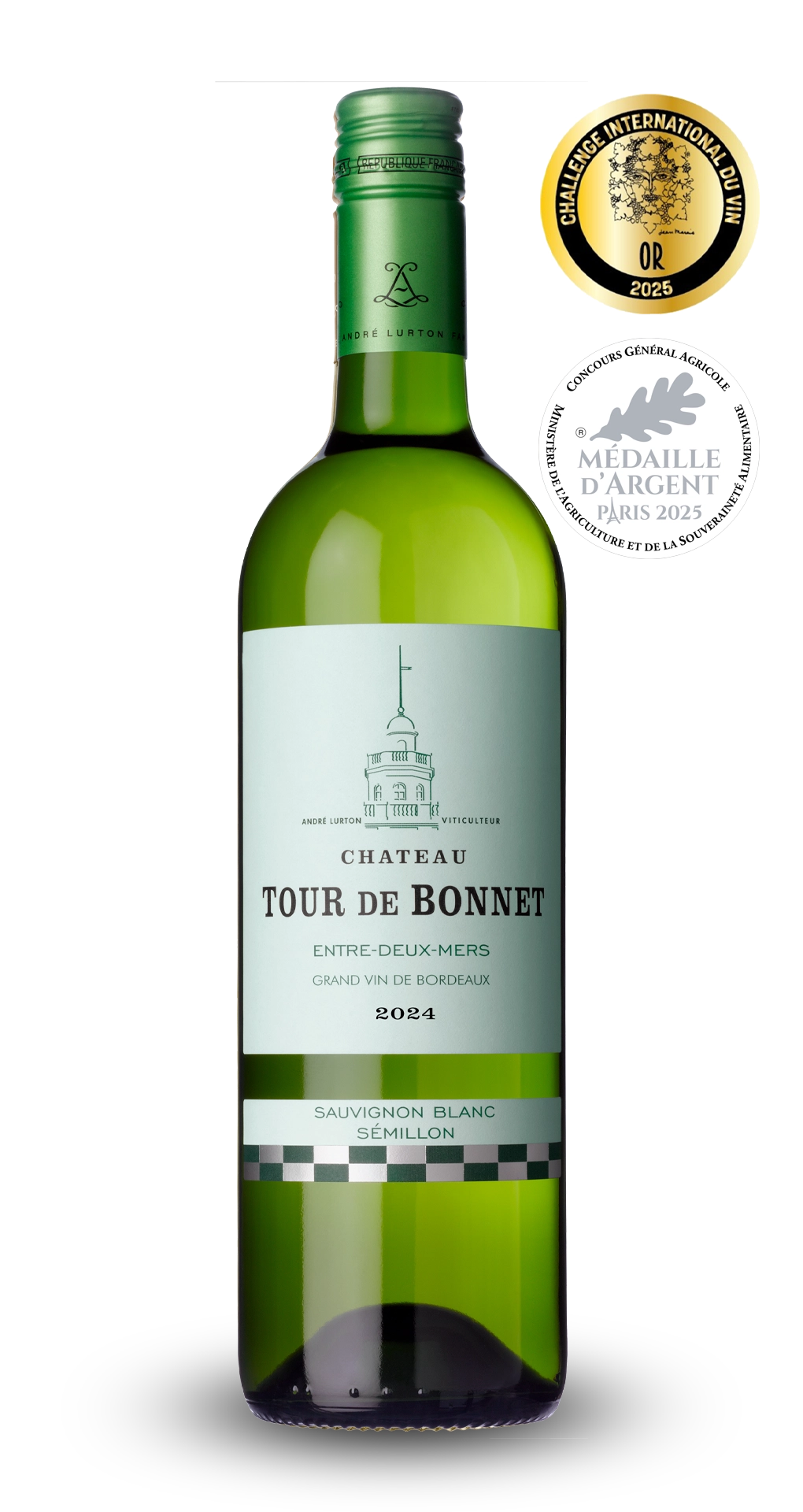 CHÂTEAU TOUR DE BONNET Blanc - Entre-Deux-Mers - 2024 - 6 bouteilles x 6,80 €