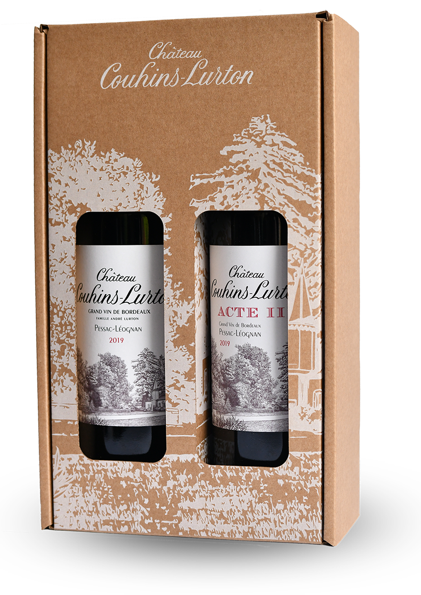 COFFRET DÉGUSTATION CHÂTEAU COUHINS-LURTON / ACTE II de CHÂTEAU COUHINS-LURTON Rouge - Pessac-Léognan - 2019 - 2 bouteilles -