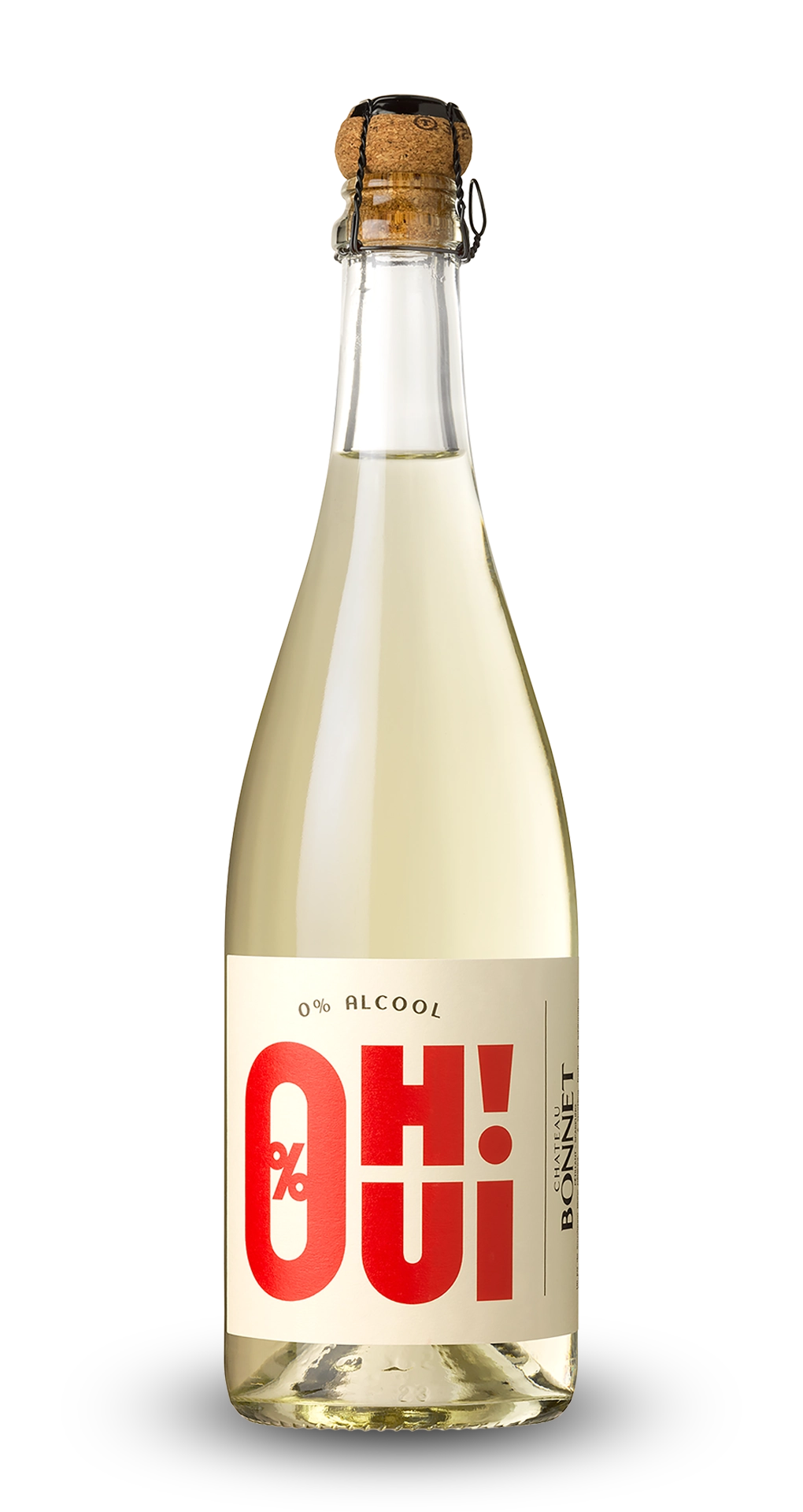 OH OUI ! Boisson vigneronne Pétillante 100% Sauvignon Blanc - Sans Alcool - 1 bouteille
