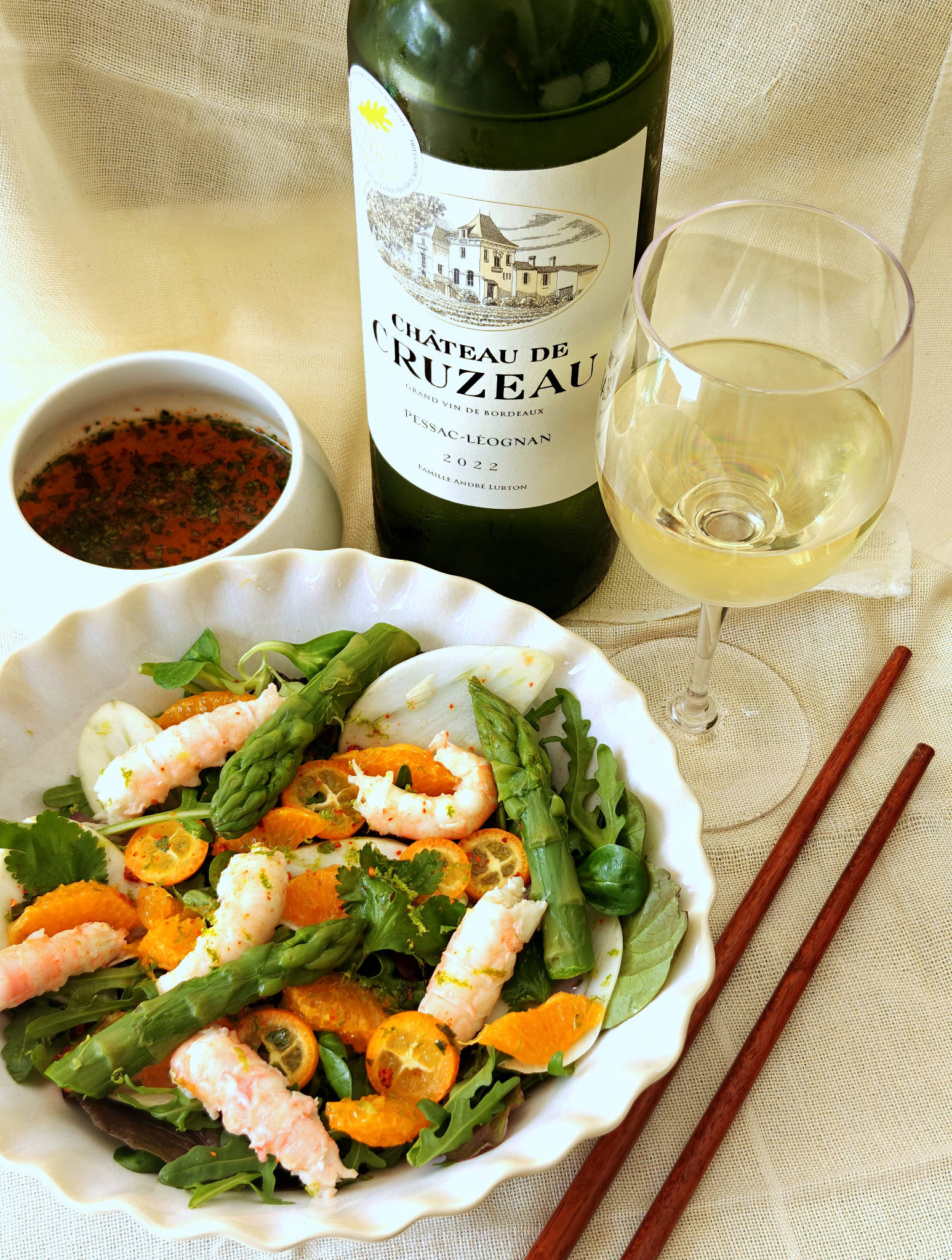 CHÂTEAU DE CRUZEAU Blanc - Pessac-Léognan - 2022 - 3 bouteilles x 15,90 €