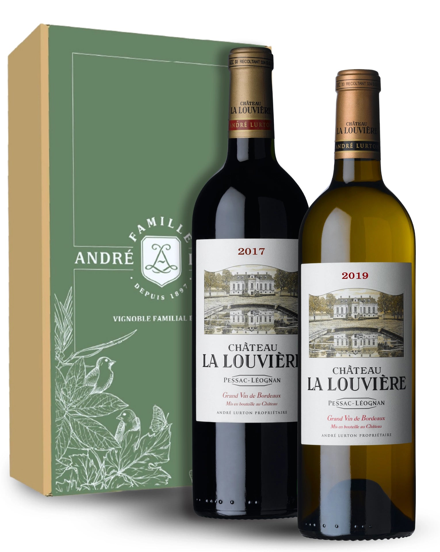Coffret DUO "Château La Louvière" - Blanc 2019 / Rouge 2017 - 2 bouteilles -