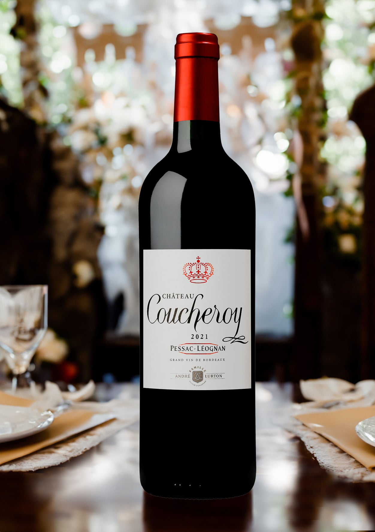 CHÂTEAU COUCHEROY Rouge - Pessac-Léognan - 2021 - 3 bouteilles x 15,40 €