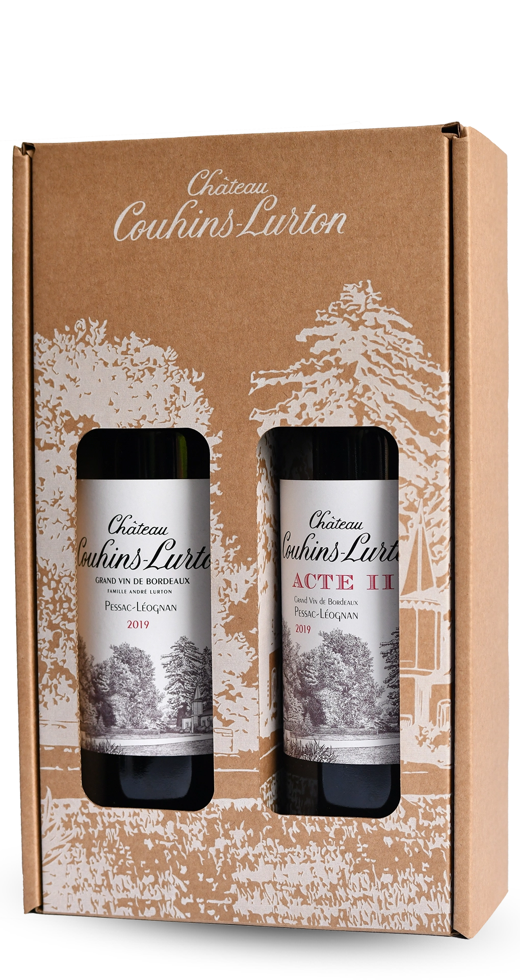 COFFRET DÉGUSTATION CHÂTEAU COUHINS-LURTON / ACTE II de CHÂTEAU COUHINS-LURTON Rouge - Pessac-Léognan - 2019 - 2 bouteilles -