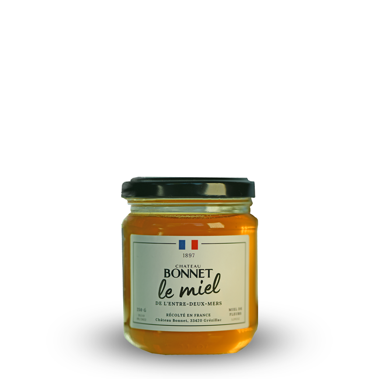 "Le Miel de l'Entre-deux-Mers" de Château Bonnet - Récolte 2021 - 1 pot de 250 g