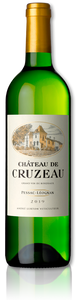 CHÂTEAU DE CRUZEAU Blanc - Pessac-Léognan - 2019 - 3 bouteilles x 14,90 €