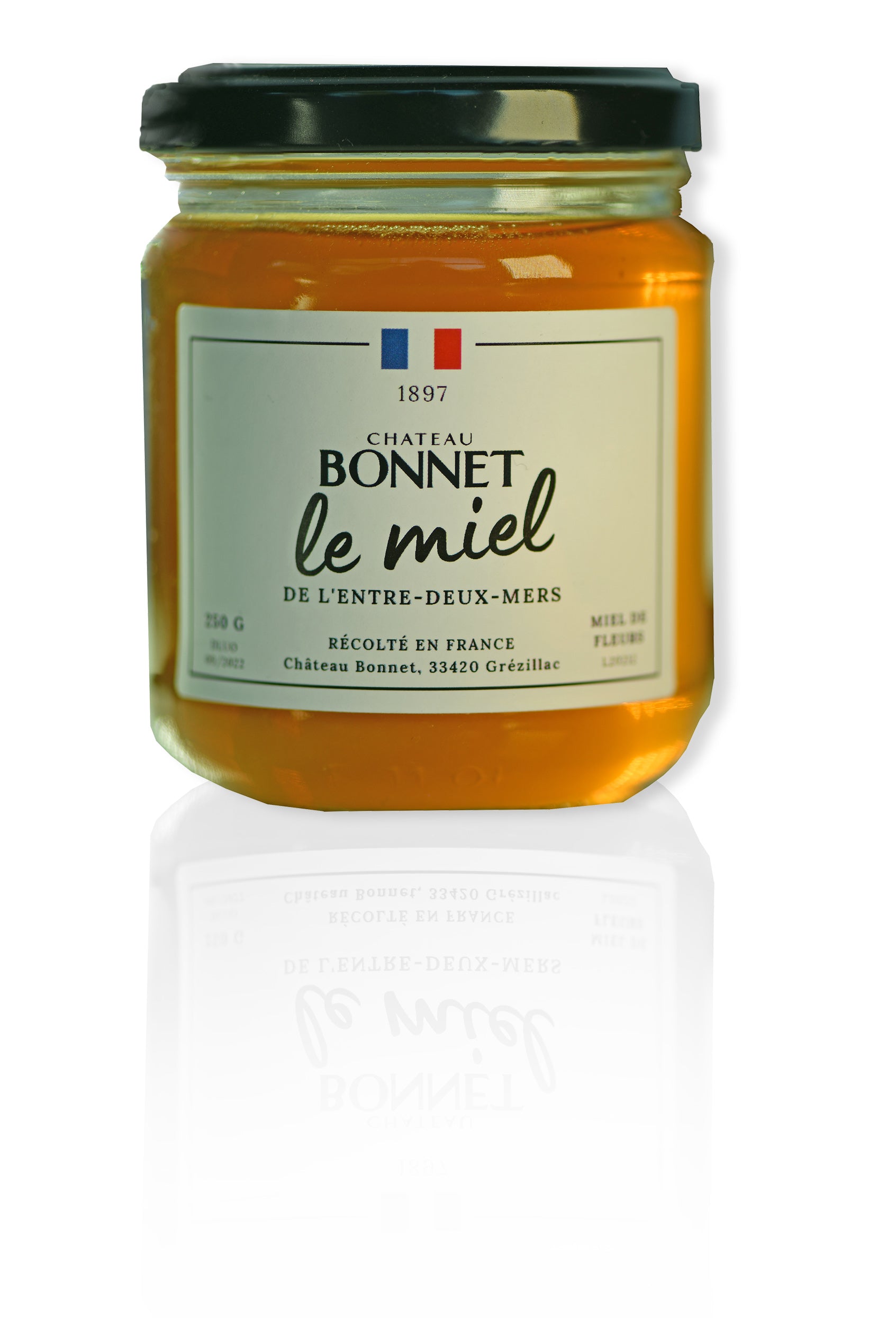 "Le Miel de l'Entre-deux-Mers" de Château Bonnet - Récolte 2021 - 1 pot de 250 g